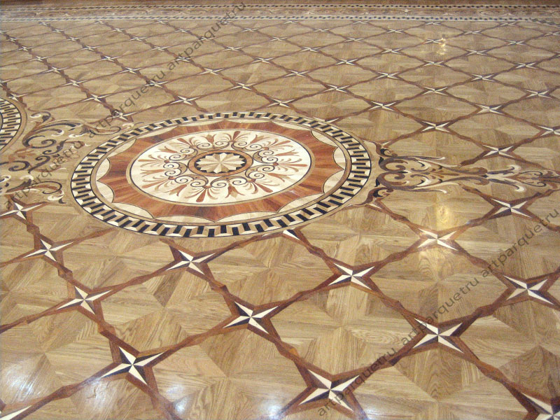 Artistic wood flooring